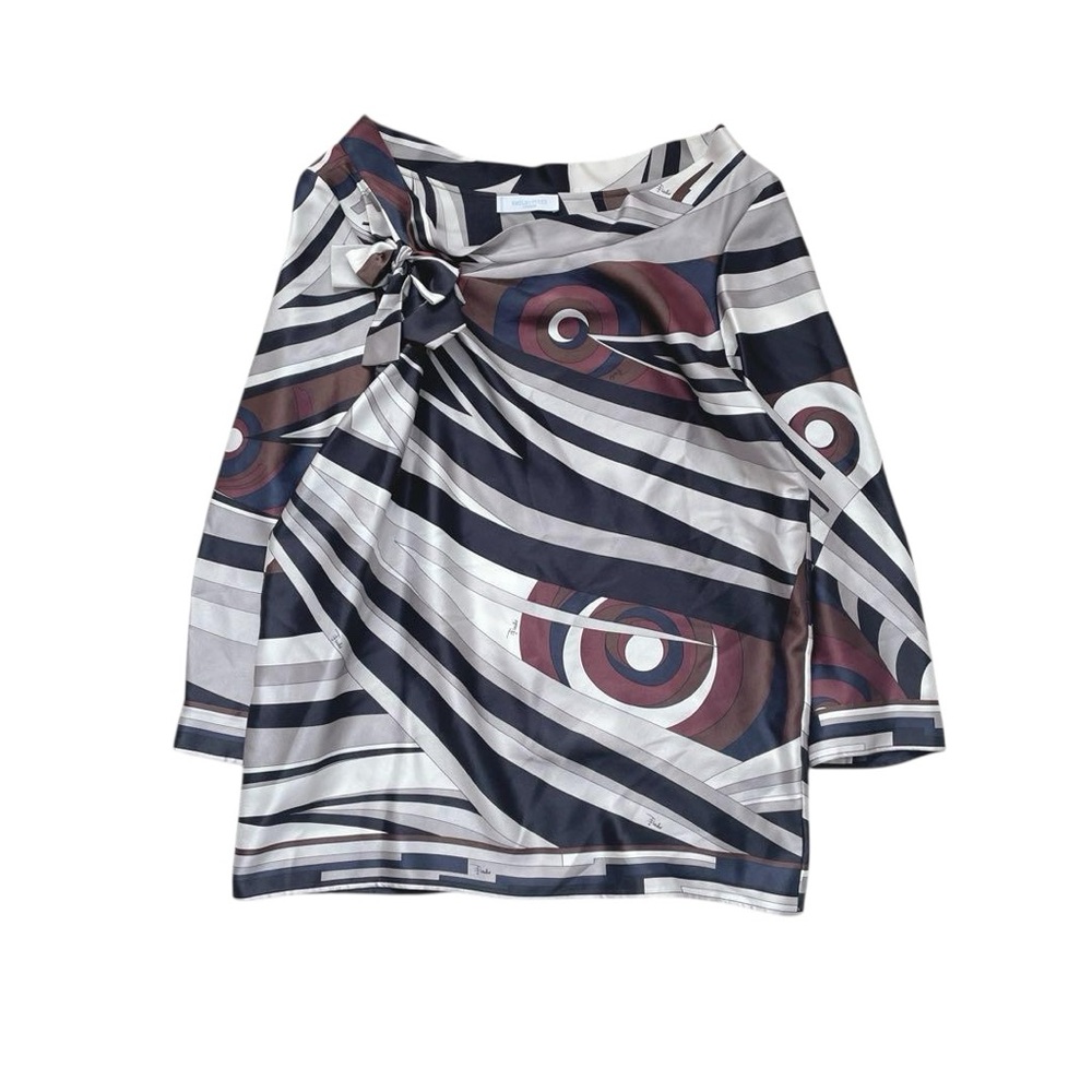 Emilio Pucci Multicolor Abstract Blouse